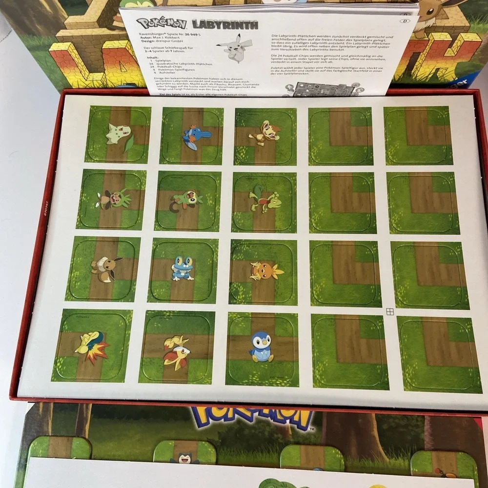 Pokemon LABYRINTH Ravensburger Board Game 2-4 Players for kids & adults New Open